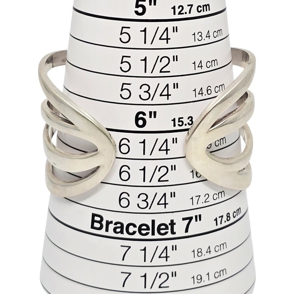 James Avery Sterling Silver Double X Crossover Infinity Cuff Bracelet #20911 - Picture 9 of 9